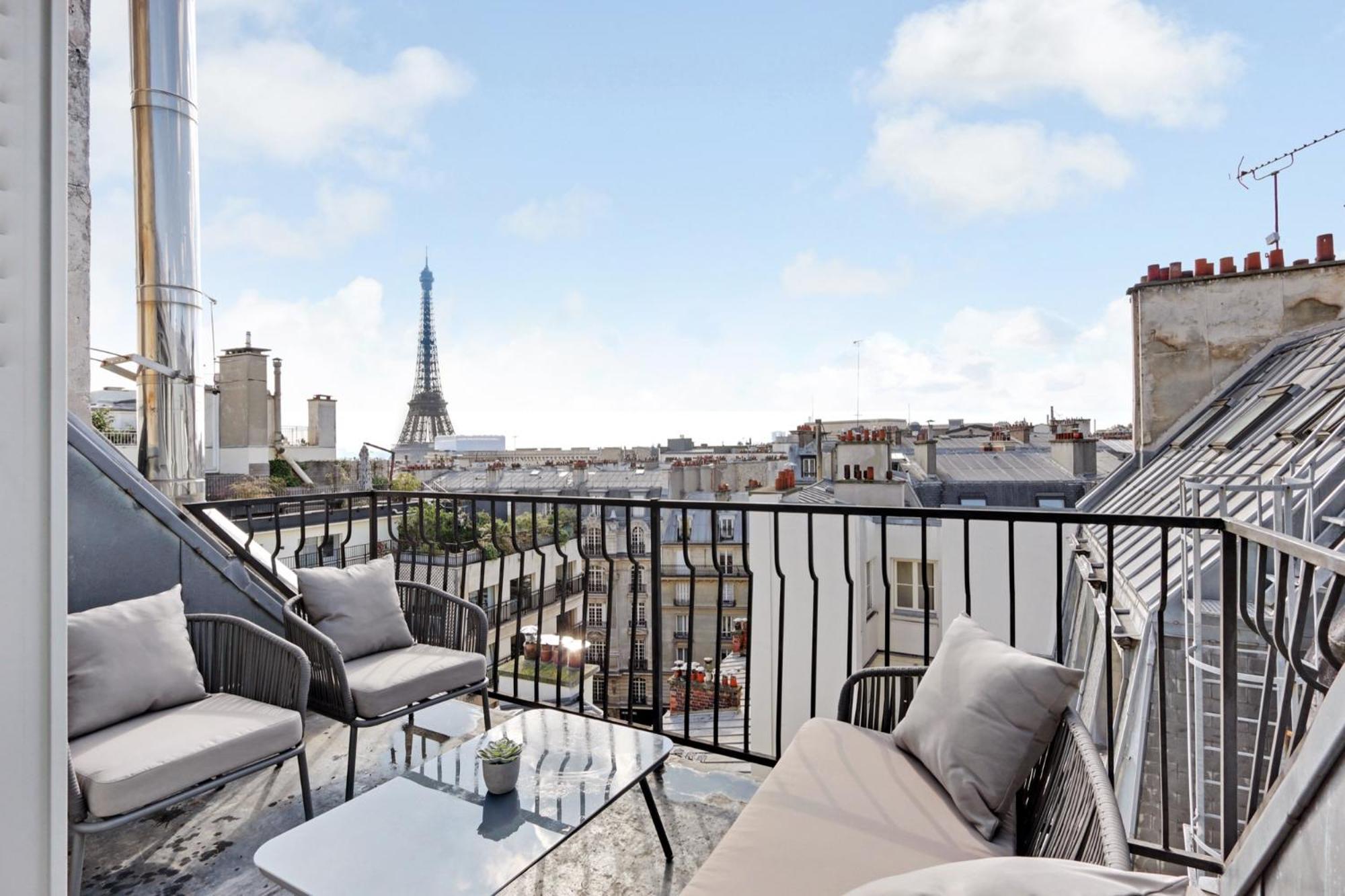 Eiffel Tower View Apartment Paris Exterior foto